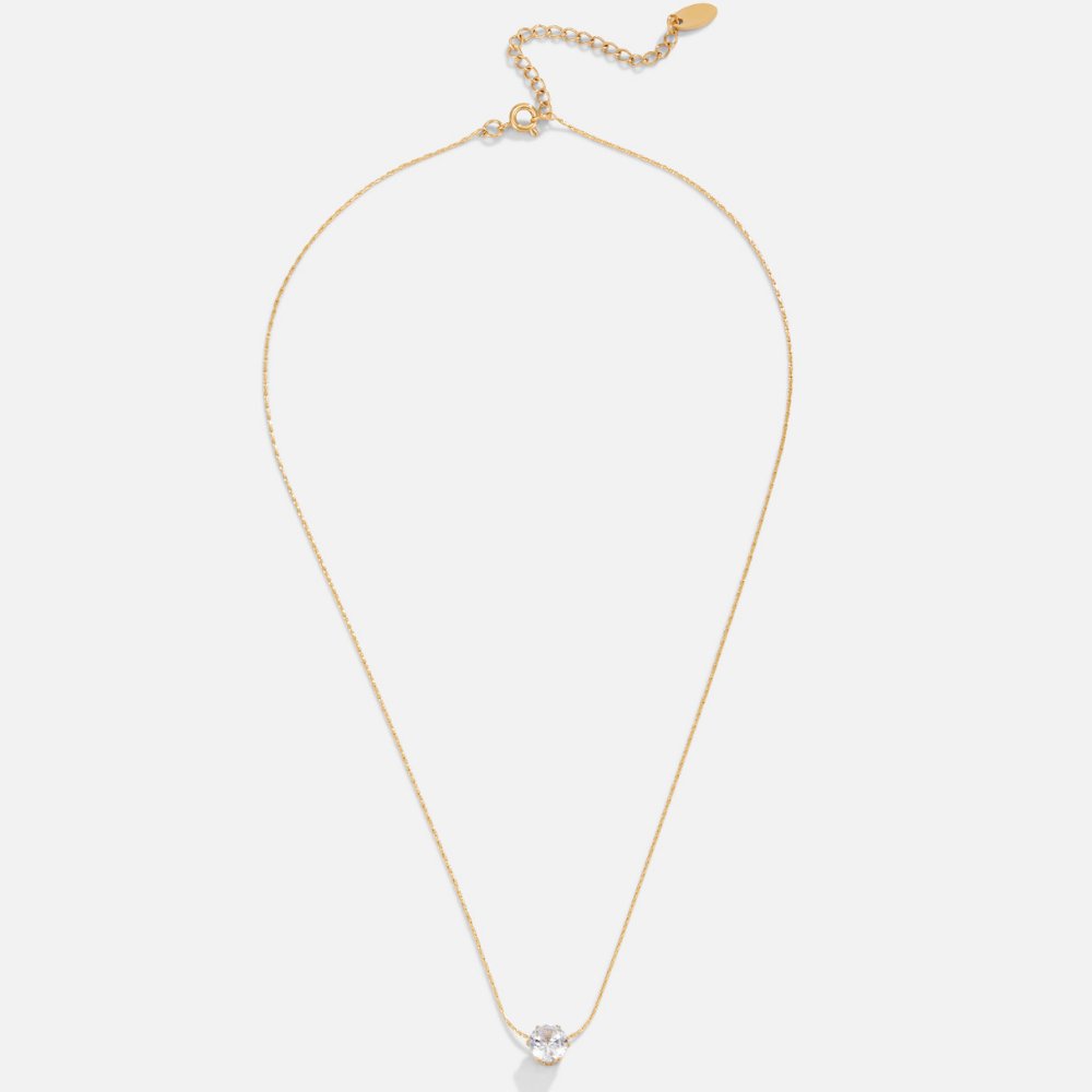 Lora – Pendentif Cercle en Cristal Clair