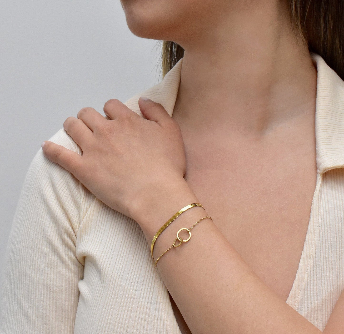 Becca – Bracelet Chaîne Serpent en Or