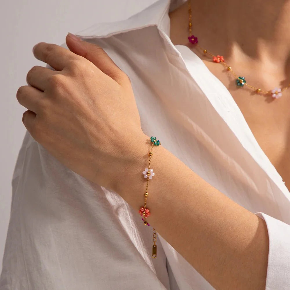 Eliane – Parure Florale de Printemps