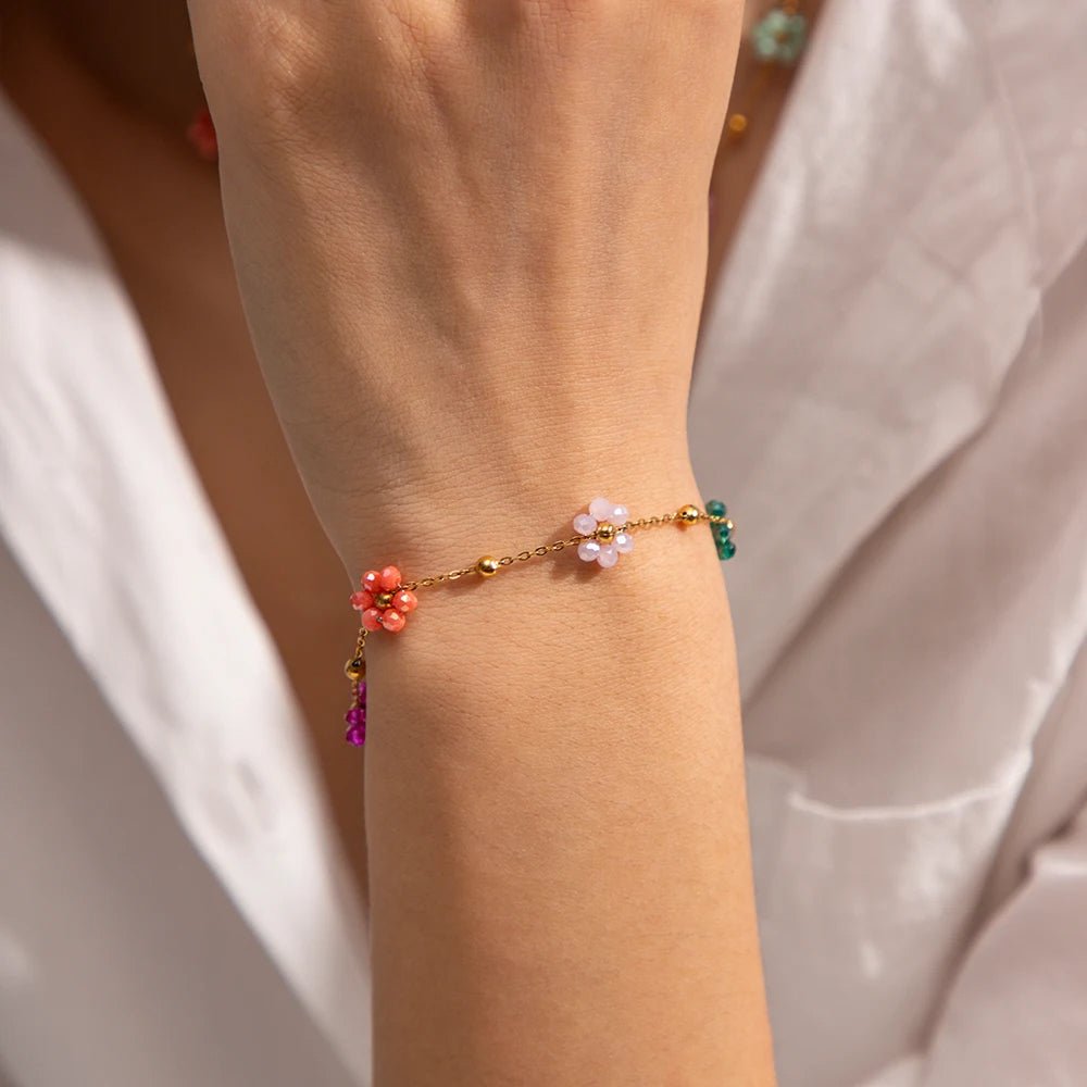 Eliane – Parure Florale de Printemps