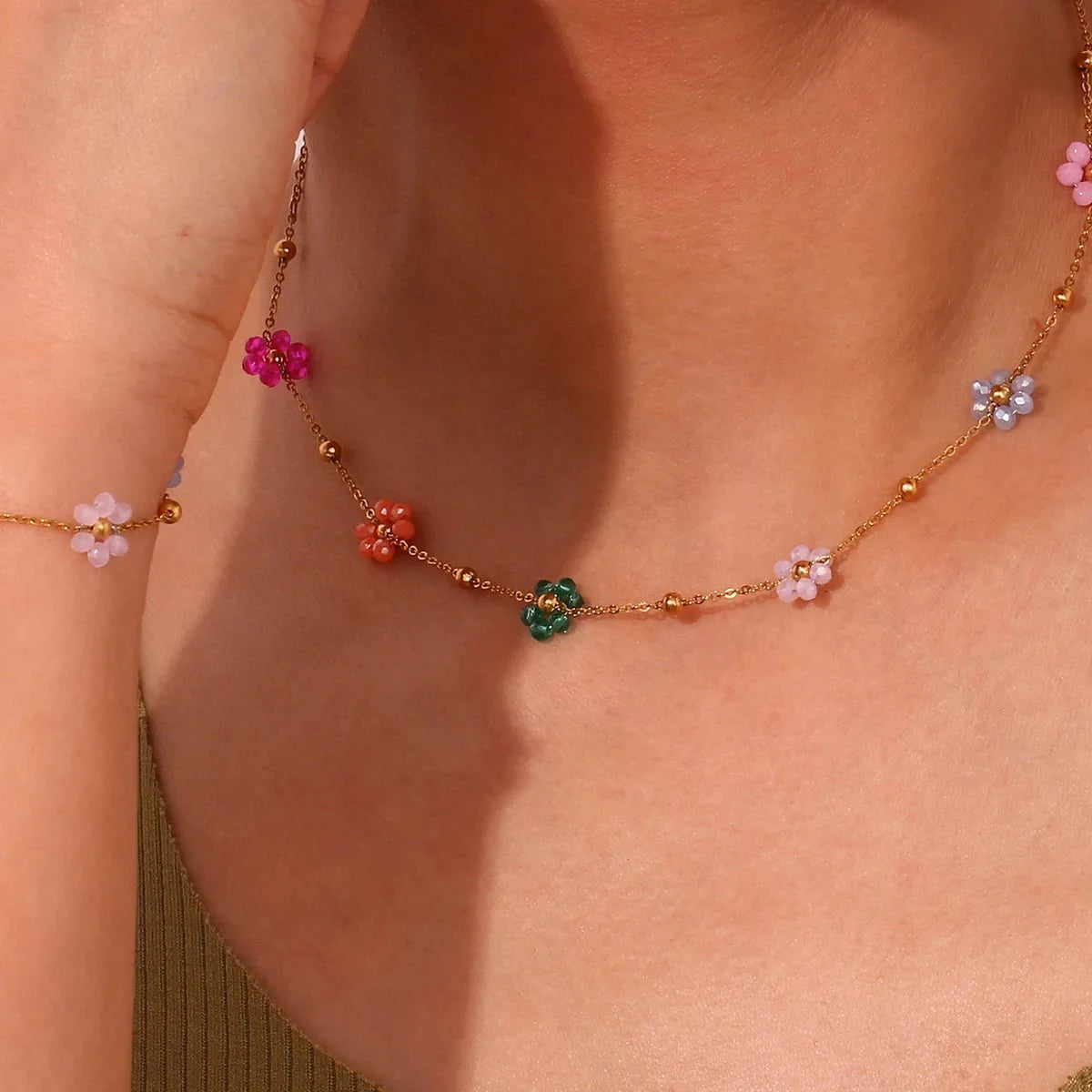 Eliane – Parure Florale de Printemps
