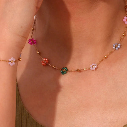 Eliane – Parure Florale de Printemps