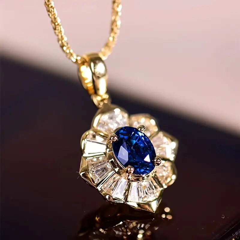 Kavella – Collier Doré Noctazure Élégant