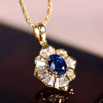 Kavella – Collier Doré Noctazure Élégant