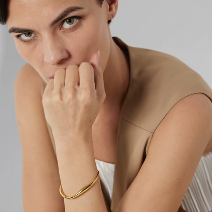 Tiffany – Bracelet Jonc Doré Élégant