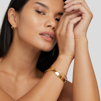 Eve – Bracelet Jonc Doré Unique
