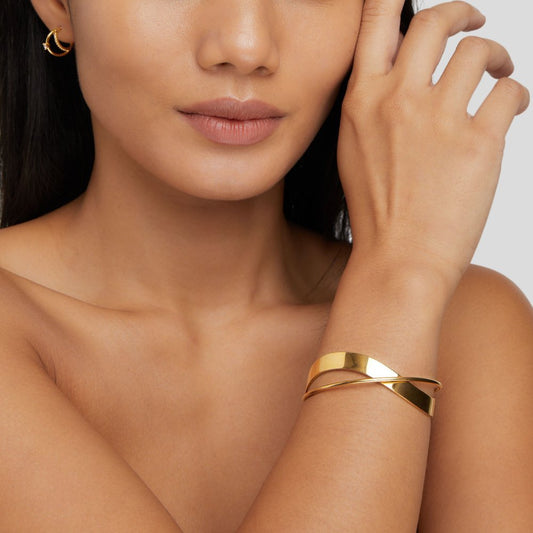 Eve – Bracelet Jonc Doré Unique