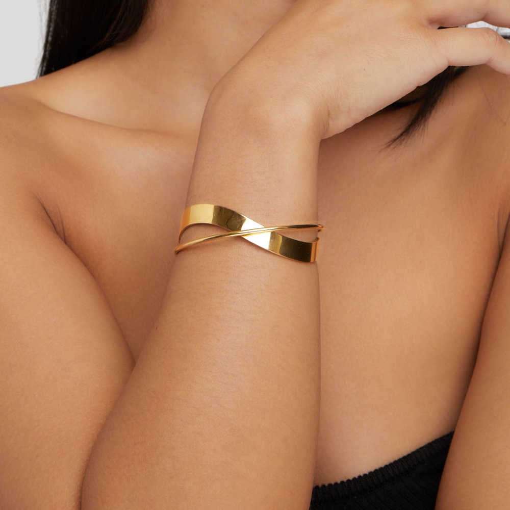 Eve – Bracelet Jonc Doré Unique