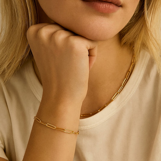 Amy – Bracelet Doré Raffiné