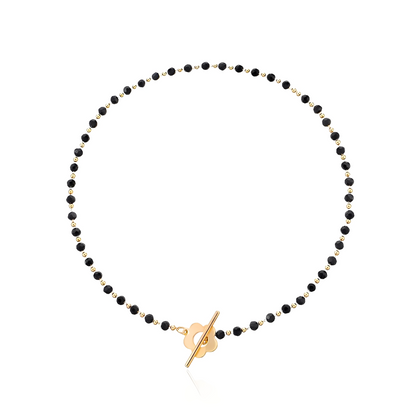 Naya – Collier Ras-du-Cou Floral à Fermoir Fleur