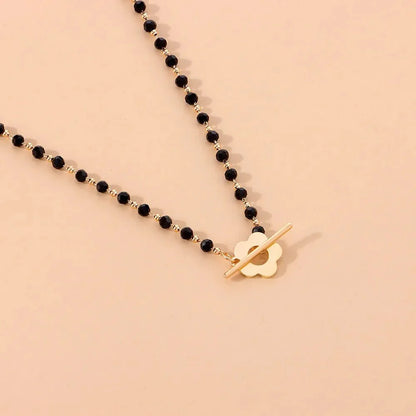 Naya – Collier Ras-du-Cou Floral à Fermoir Fleur