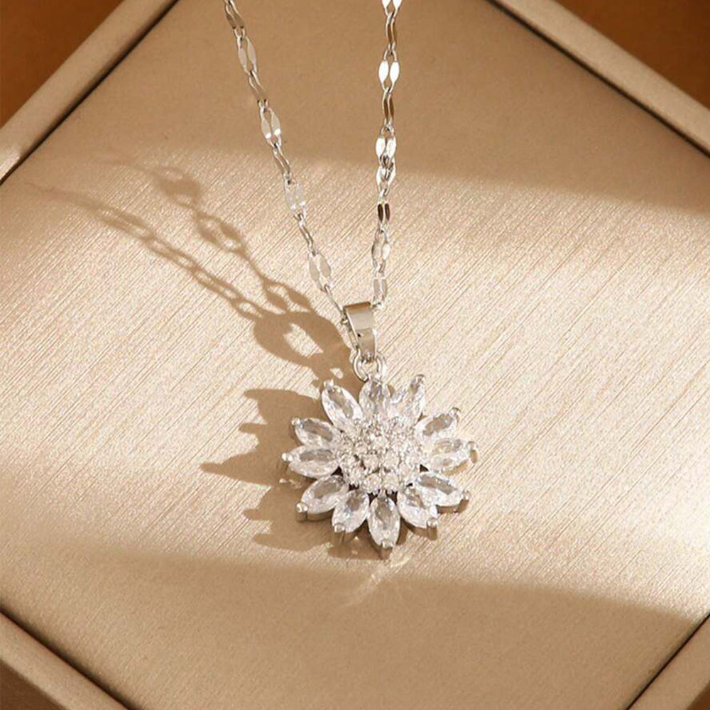 Anaya – Collier Tournesol Cranté Étincelant