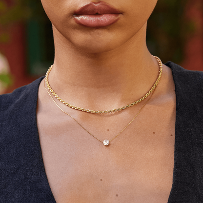 Lora – Pendentif Cercle en Cristal Clair