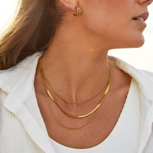 Alix – Collier Doré Multi-Rang