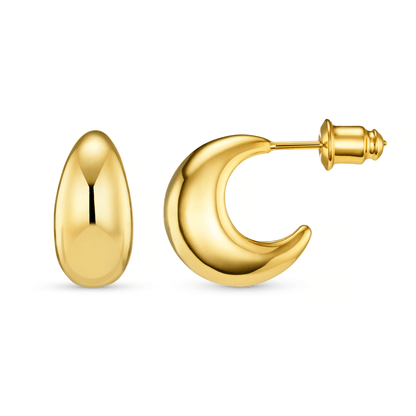 Camille – Boucles d'Oreilles Créoles Coniques