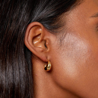 Camille – Boucles d'Oreilles Créoles Coniques