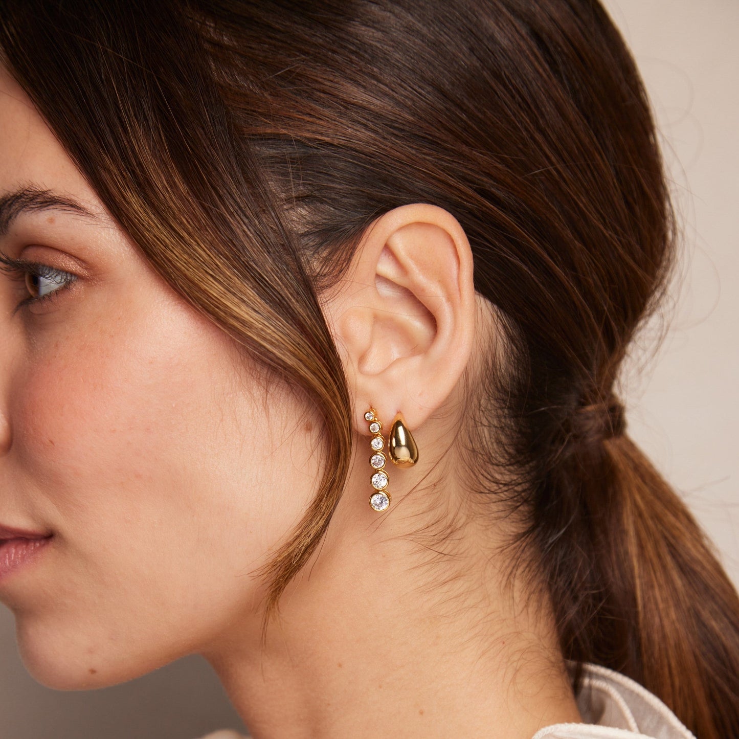 Camille – Boucles d'Oreilles Créoles Coniques
