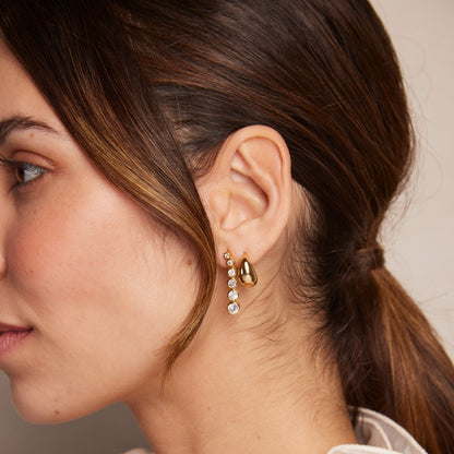 Camille – Boucles d'Oreilles Créoles Coniques