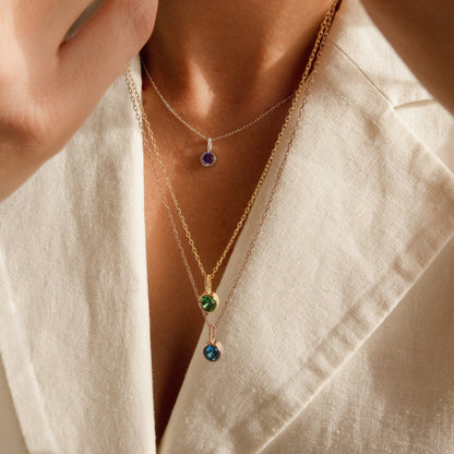 Jomi – Collier Personnalisé avec Pierre de Naissance