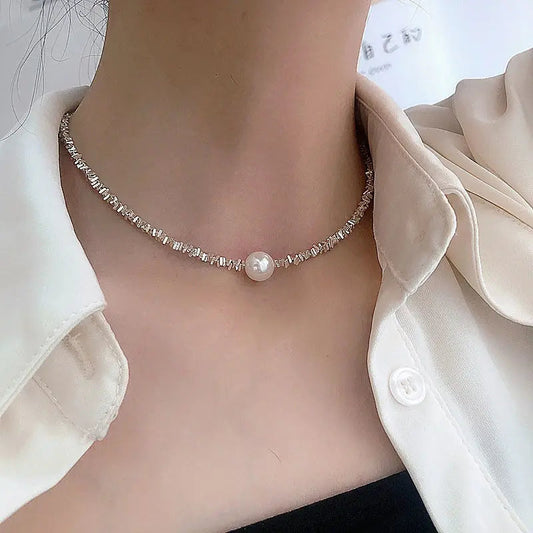 Léane – Collier Vintage avec Perles Élégantes
