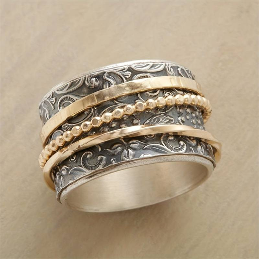 Cherilyn – Bague Vintage Antique Or & Argent