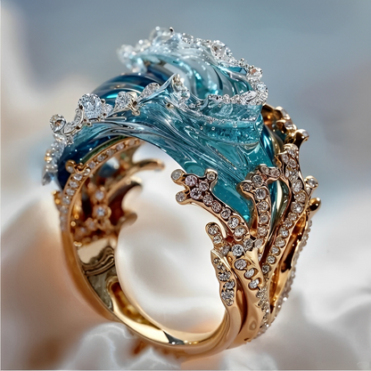 Moana – Bague Dorée Inspirée de l’Océan