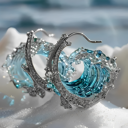 Willow – Boucles d’Oreilles Élégance Marine