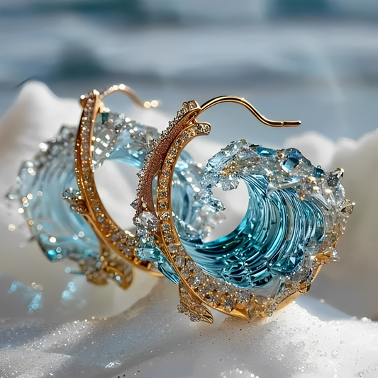 Willow – Boucles d’Oreilles Élégance Marine