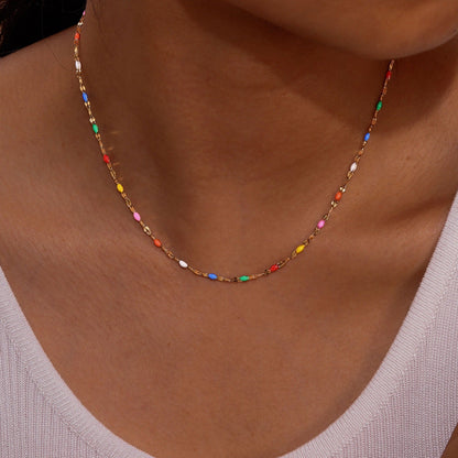 Celeste – Collier Ras-de-Cou Arc-en-Ciel