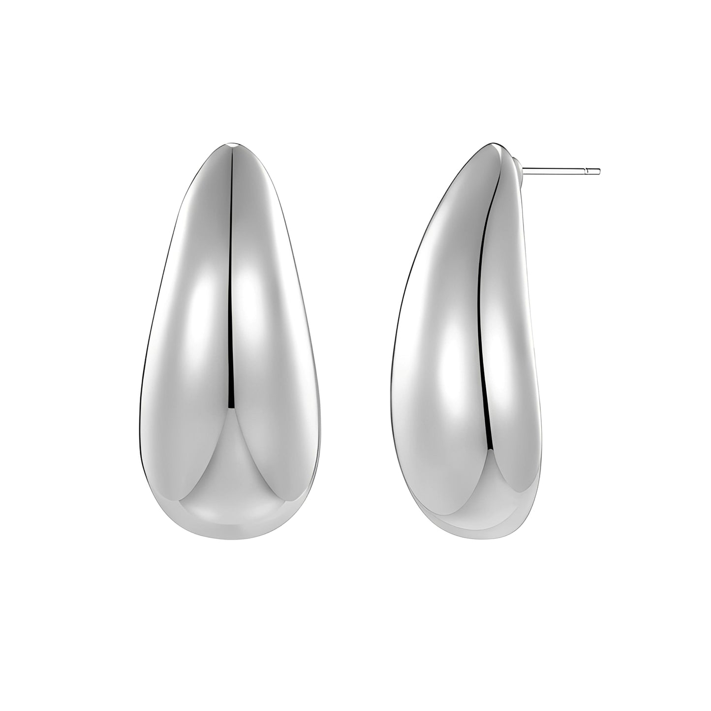 Alya – Boucles Goutte Métal Minimalistes