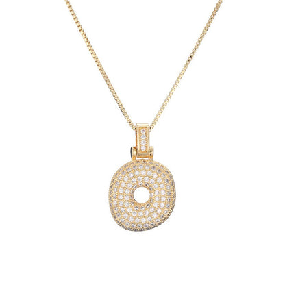 Zie – Collier Initiale Bulles Pavées