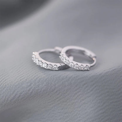 Mara – Créoles en Argent Sterling avec Diamants