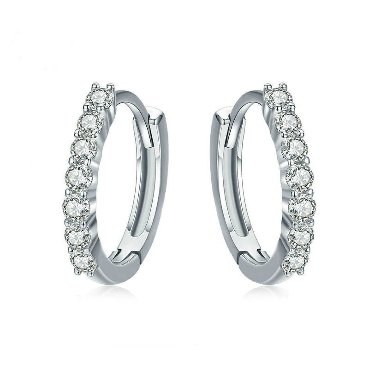 Clara – Boucles d'Oreilles Clou en Argent