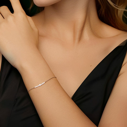 Elena – Bracelet Moissanite en Argent Sterling