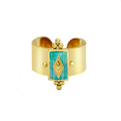 Mariah – Bague Large Band Irégulière