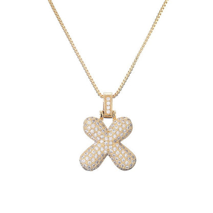 Zie – Collier Initiale Bulles Pavées