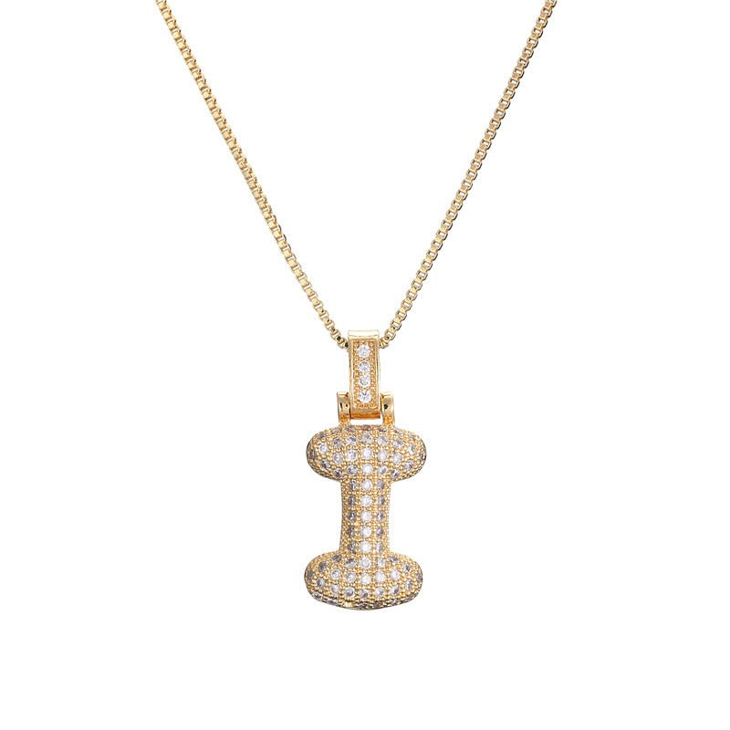 Zie – Collier Initiale Bulles Pavées