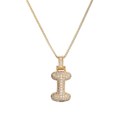 Zie – Collier Initiale Bulles Pavées