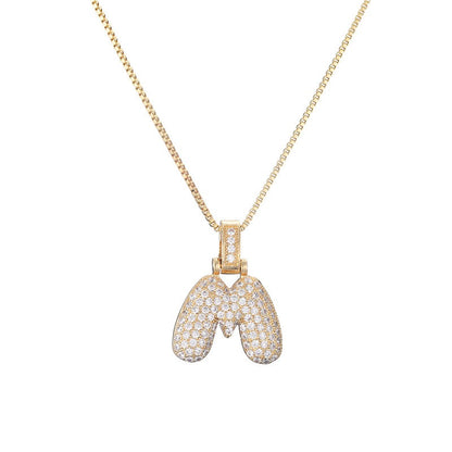 Zie – Collier Initiale Bulles Pavées