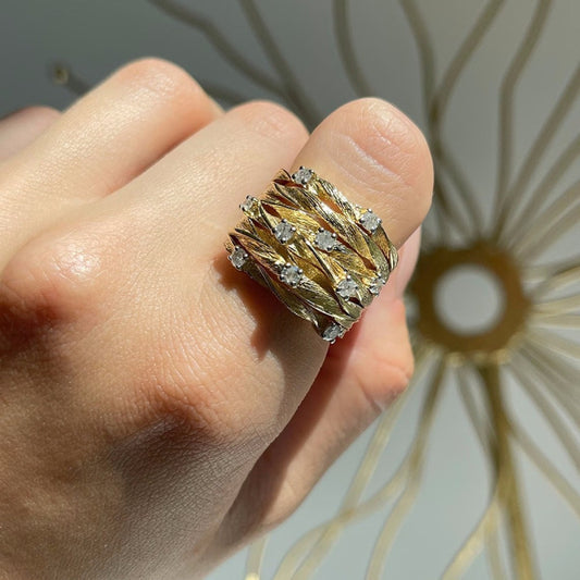Louna – Bague Bohème Dorée Intemporelle