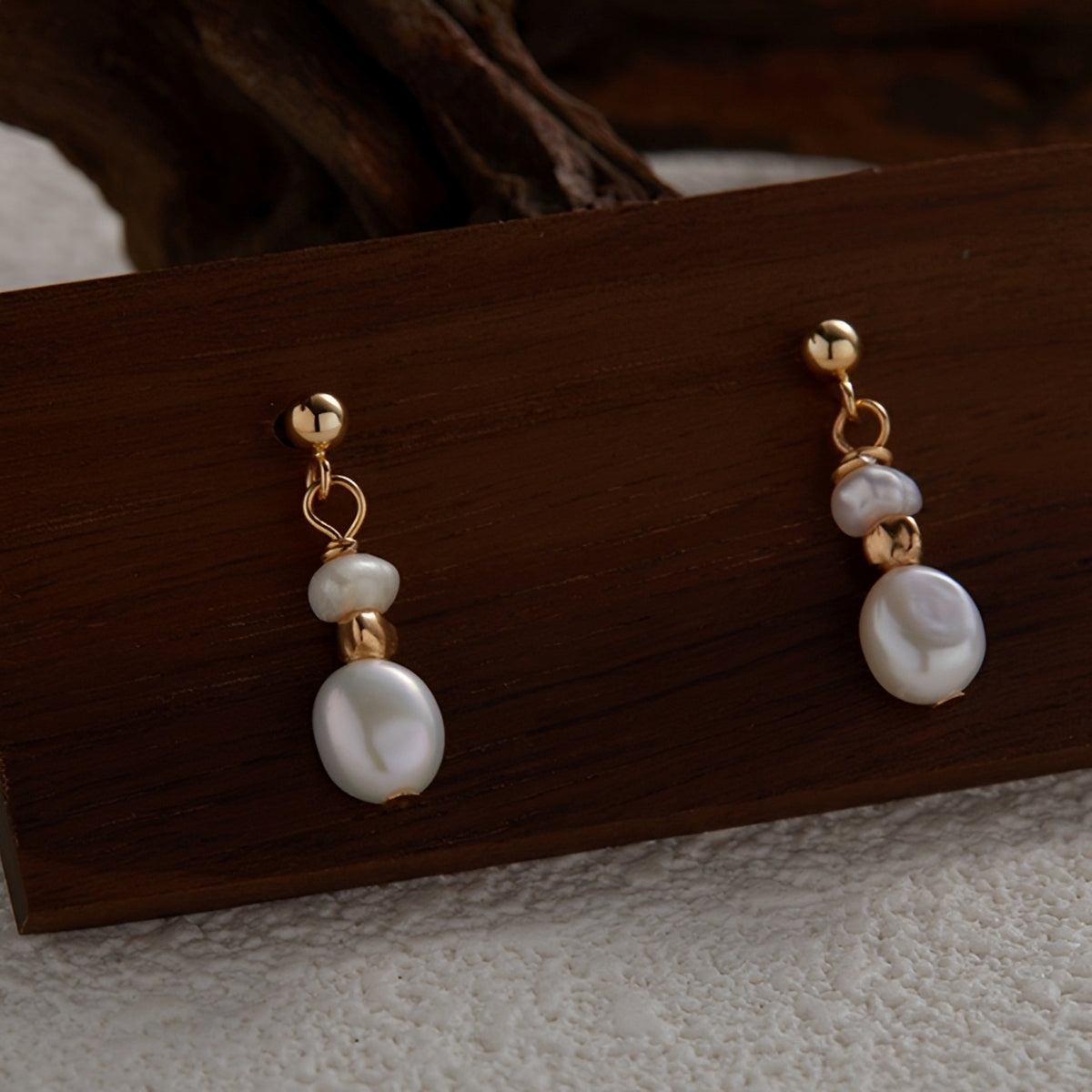 Xersi – Boucles d'Oreilles Perles Baroques d'Eau Douce