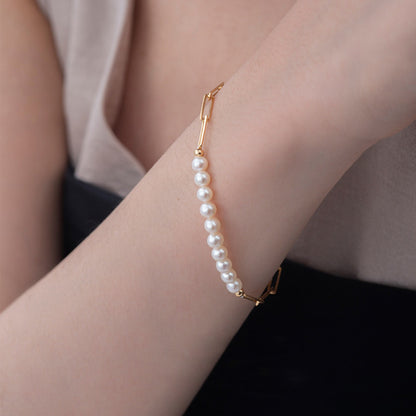 Alicia – Bracelet Chaîne à Maillons Doré