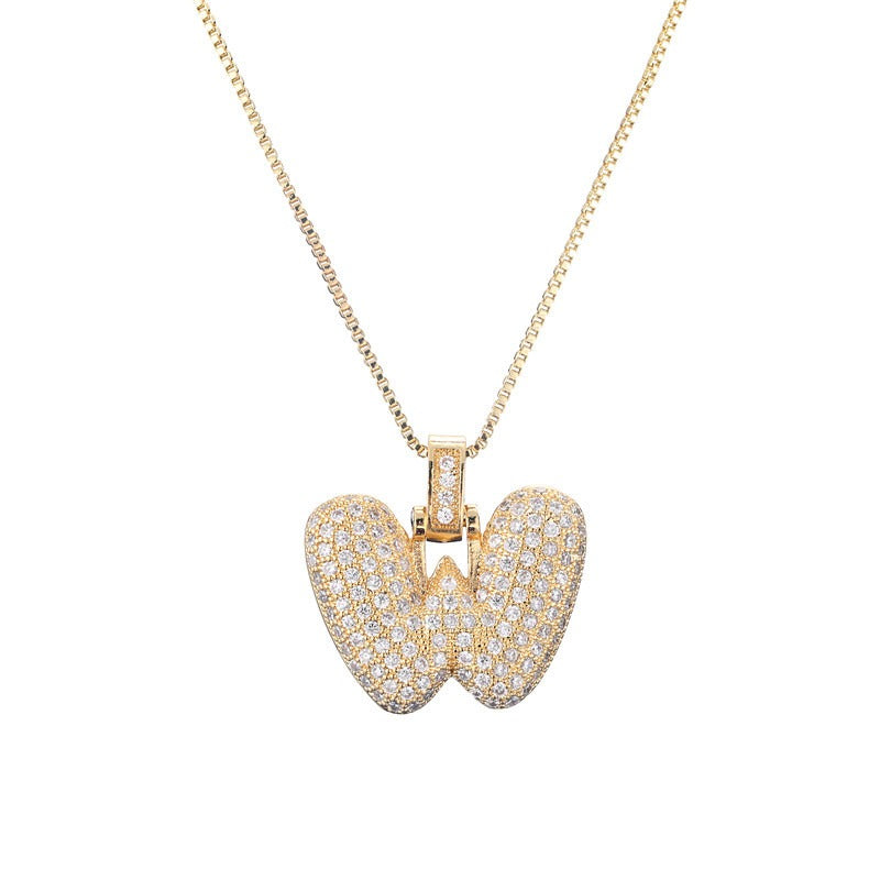Zie – Collier Initiale Bulles Pavées