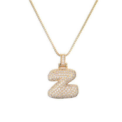 Zie – Collier Initiale Bulles Pavées