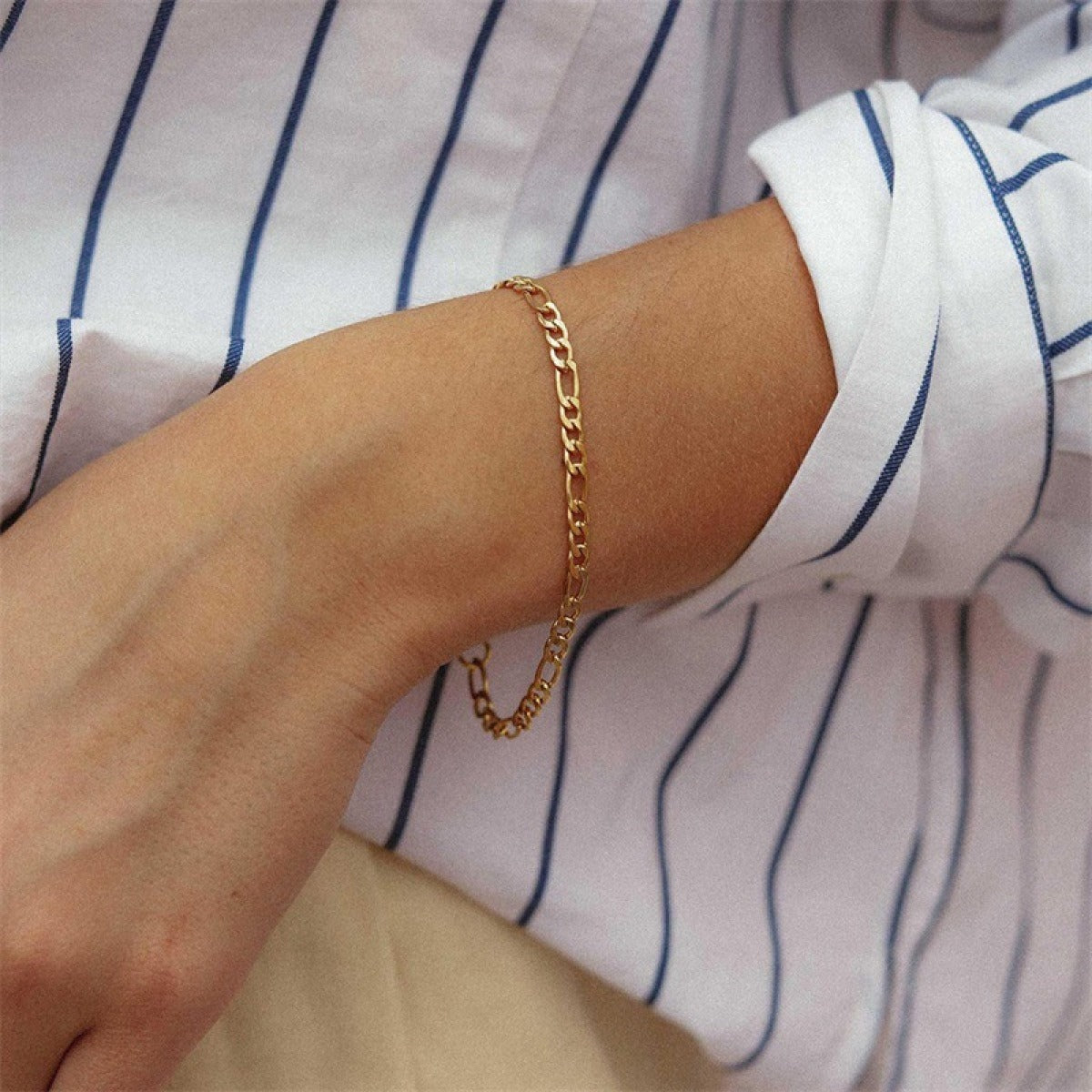 Elisa – Bracelet Chaîne Plaqué Acier Inoxydable