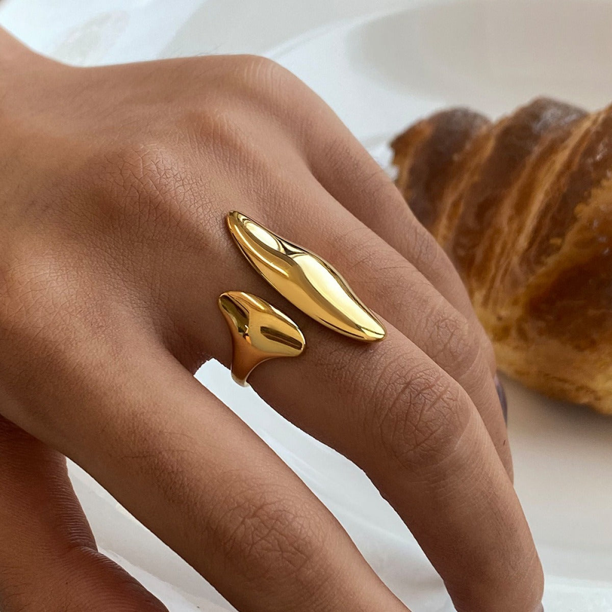 Apolline – Bague Ouverte Sculpturale