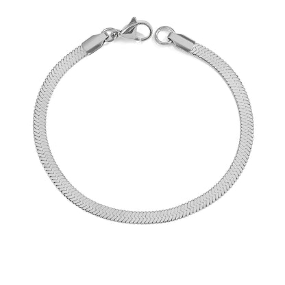 Lysanne – Bracelet Argenté en Acier Inoxydable