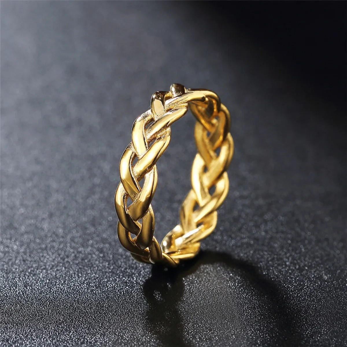Sigrid – Bague Viking Tressée Vintage