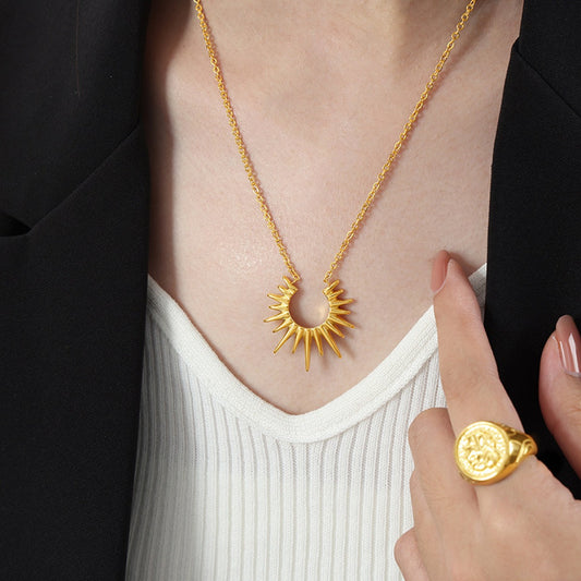 Nova – Collier Pendentif Géométrique Lumineux