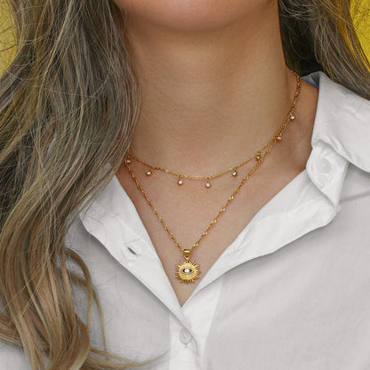 Sairi – Collier Gemstone Élégant